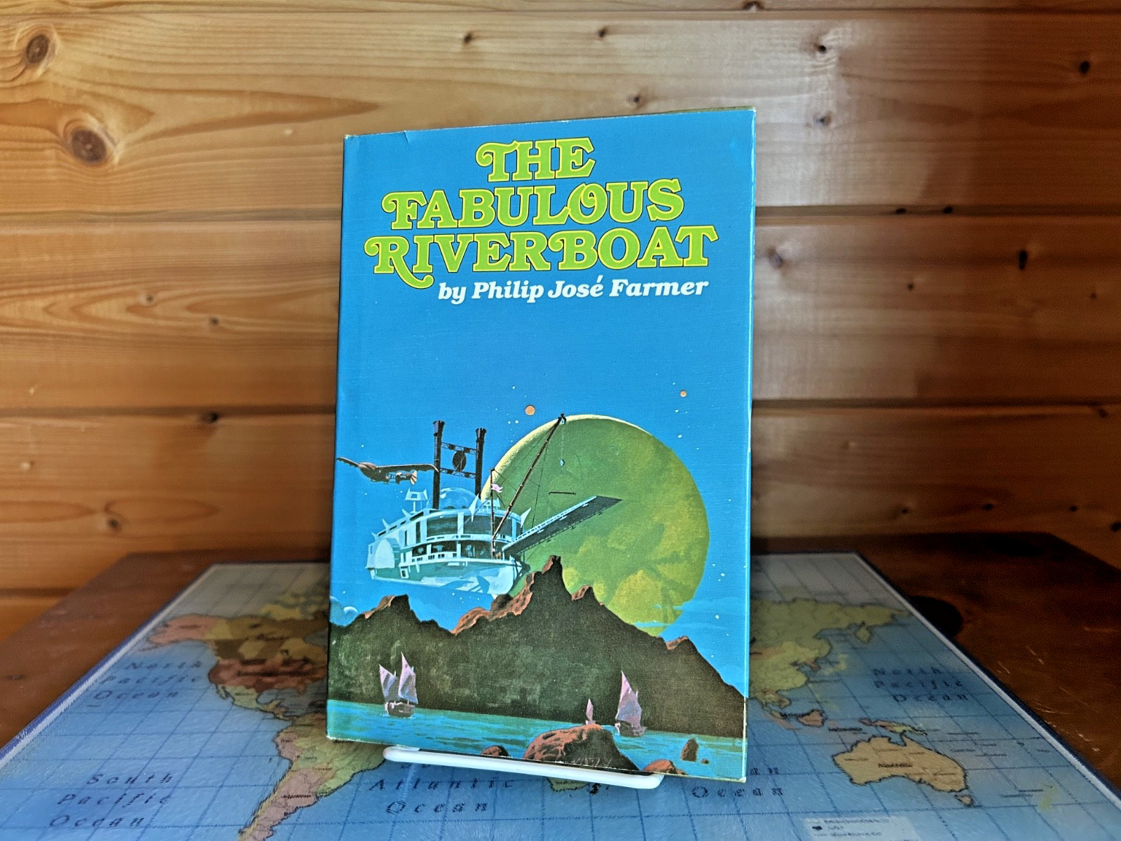 The Fabulous Riverboat by Philip Jose Farmer – 1971 BCE HCDJ – Riverworld #2
