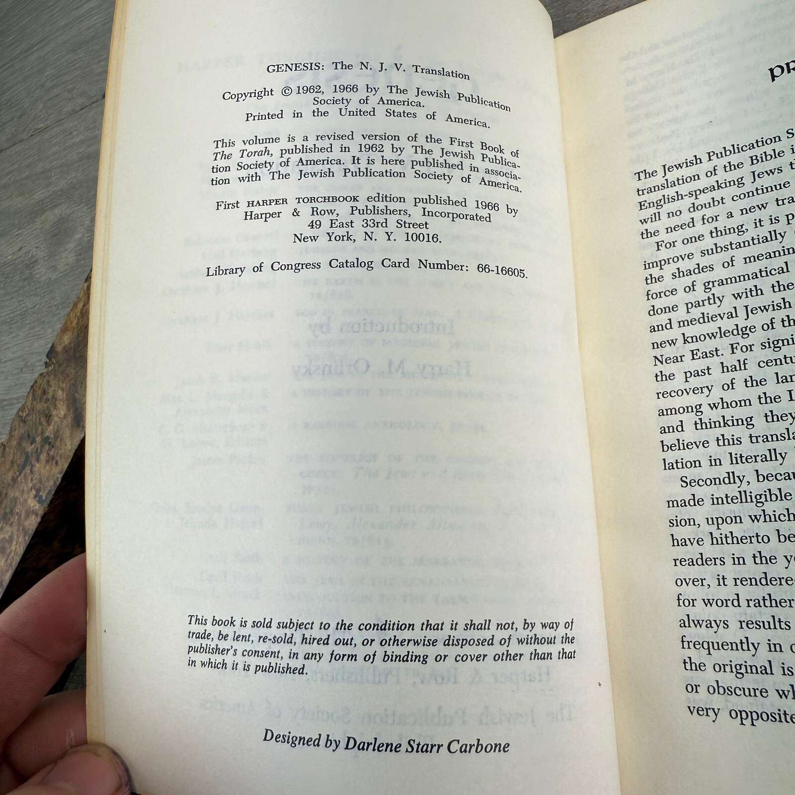 Genesis Tanakh NJPS Translation Jewish Bible Study Hardcover