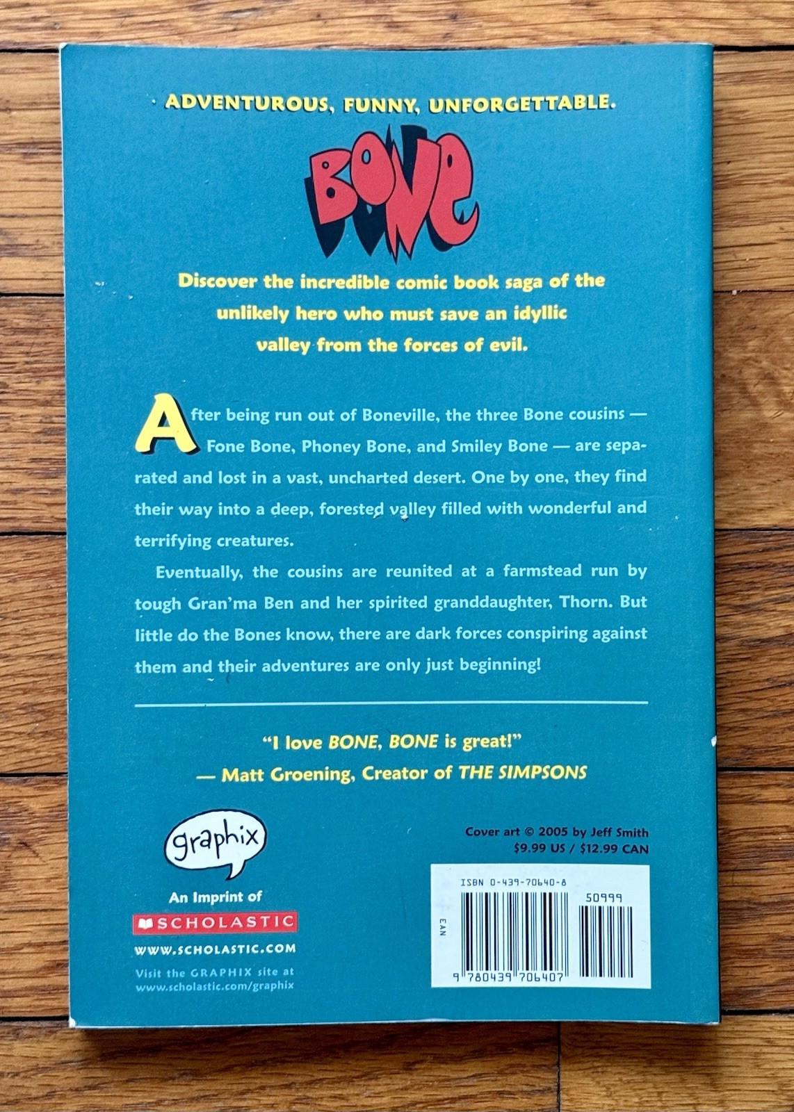 BONE #1: Out from Boneville Paperback By Smith, Jeff Excellent Condition