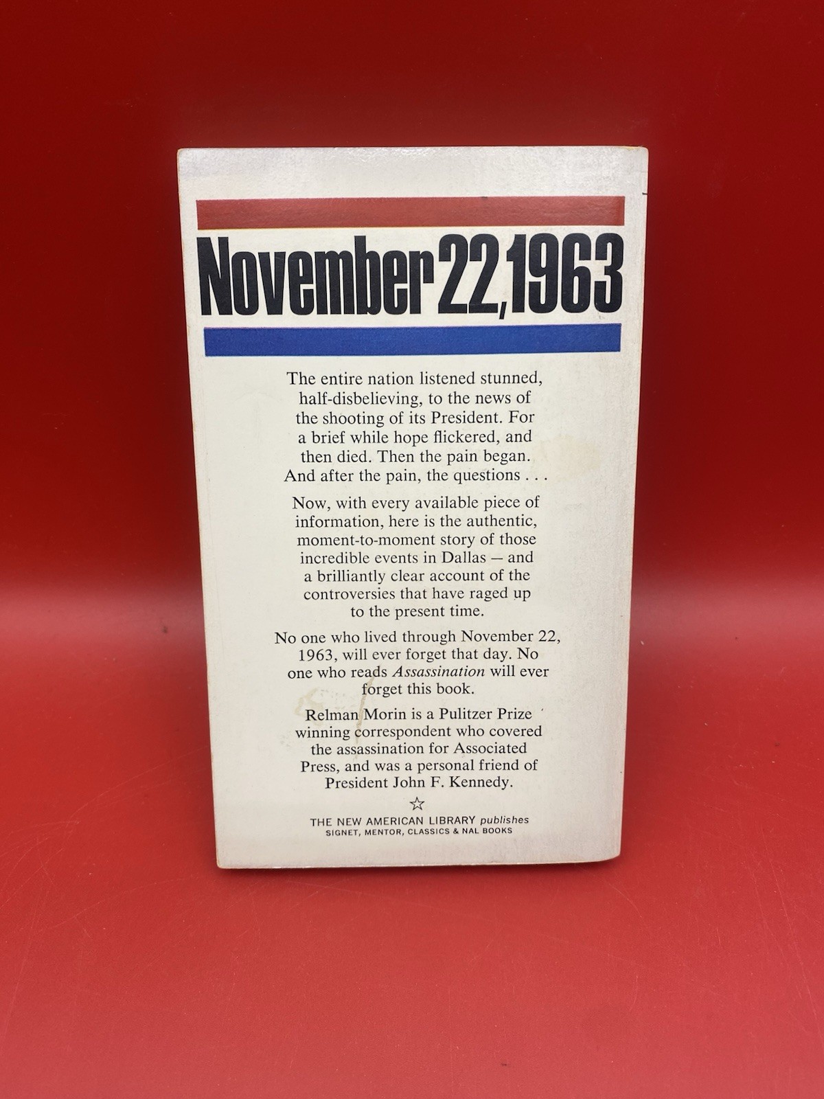 Assassination: The Death of President John F. Kennedy by Relman Morin 1968 (1P)