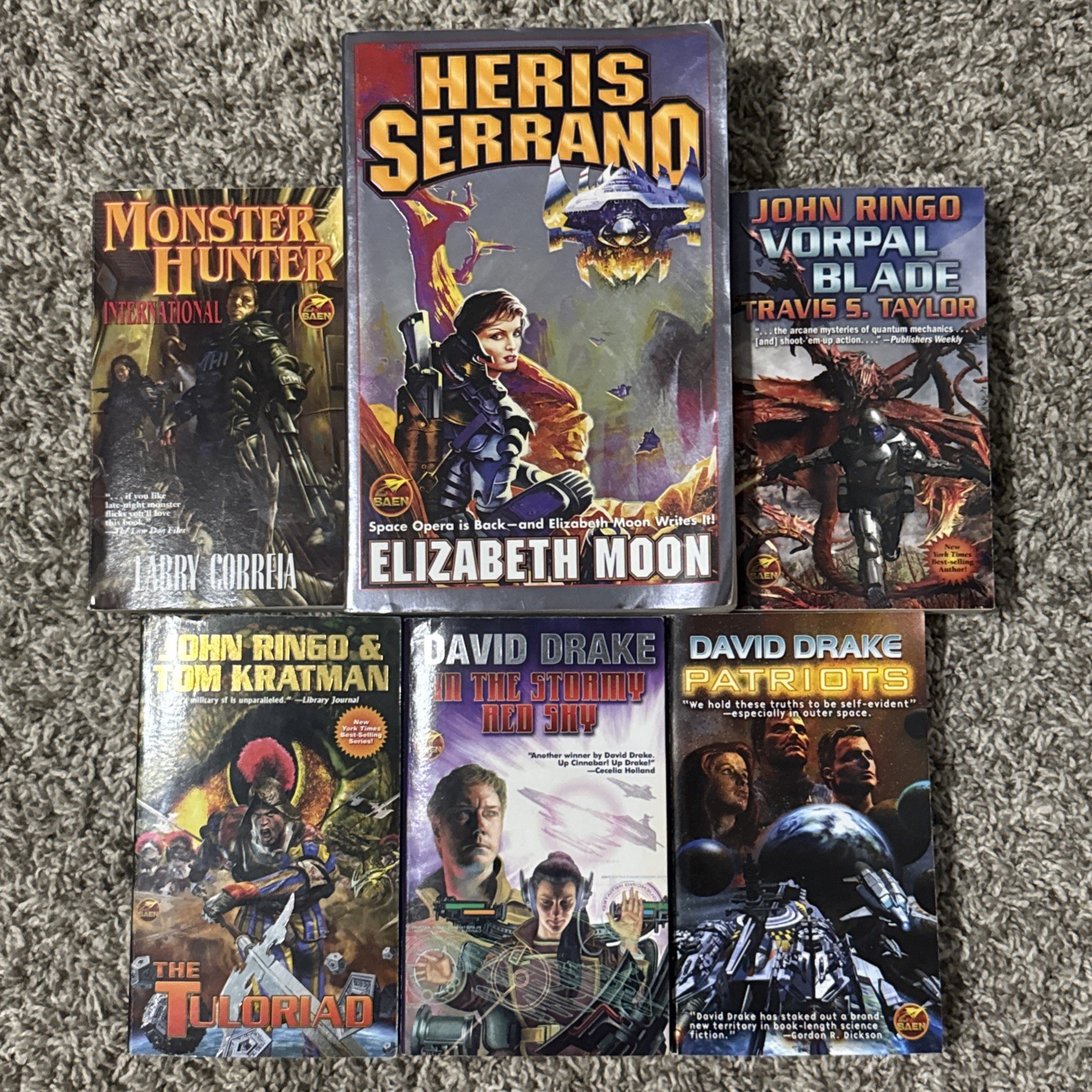 Baen Sci-Fi Lot 6 Books – Ringo Drake Moon Correia Military Space Opera Bundle