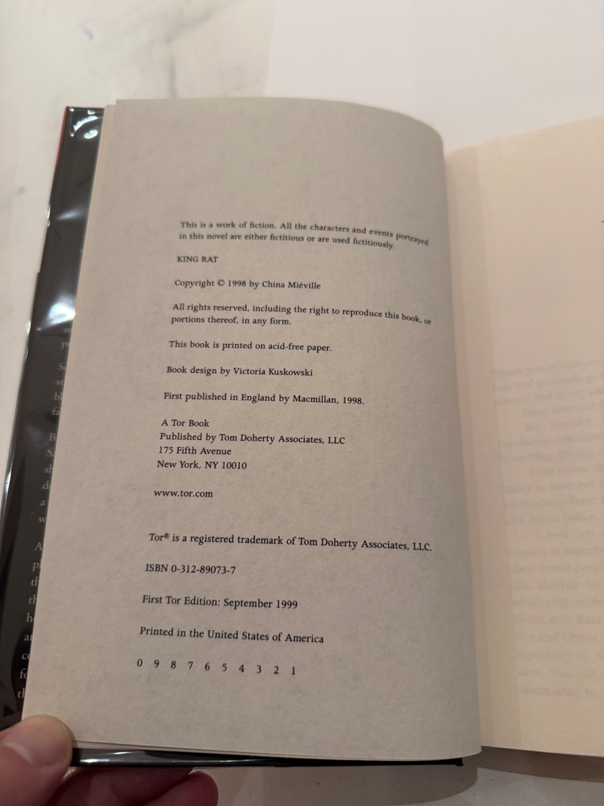 China Mieville (Miéville) – King Rat SIGNED 1st ed. hardcover
