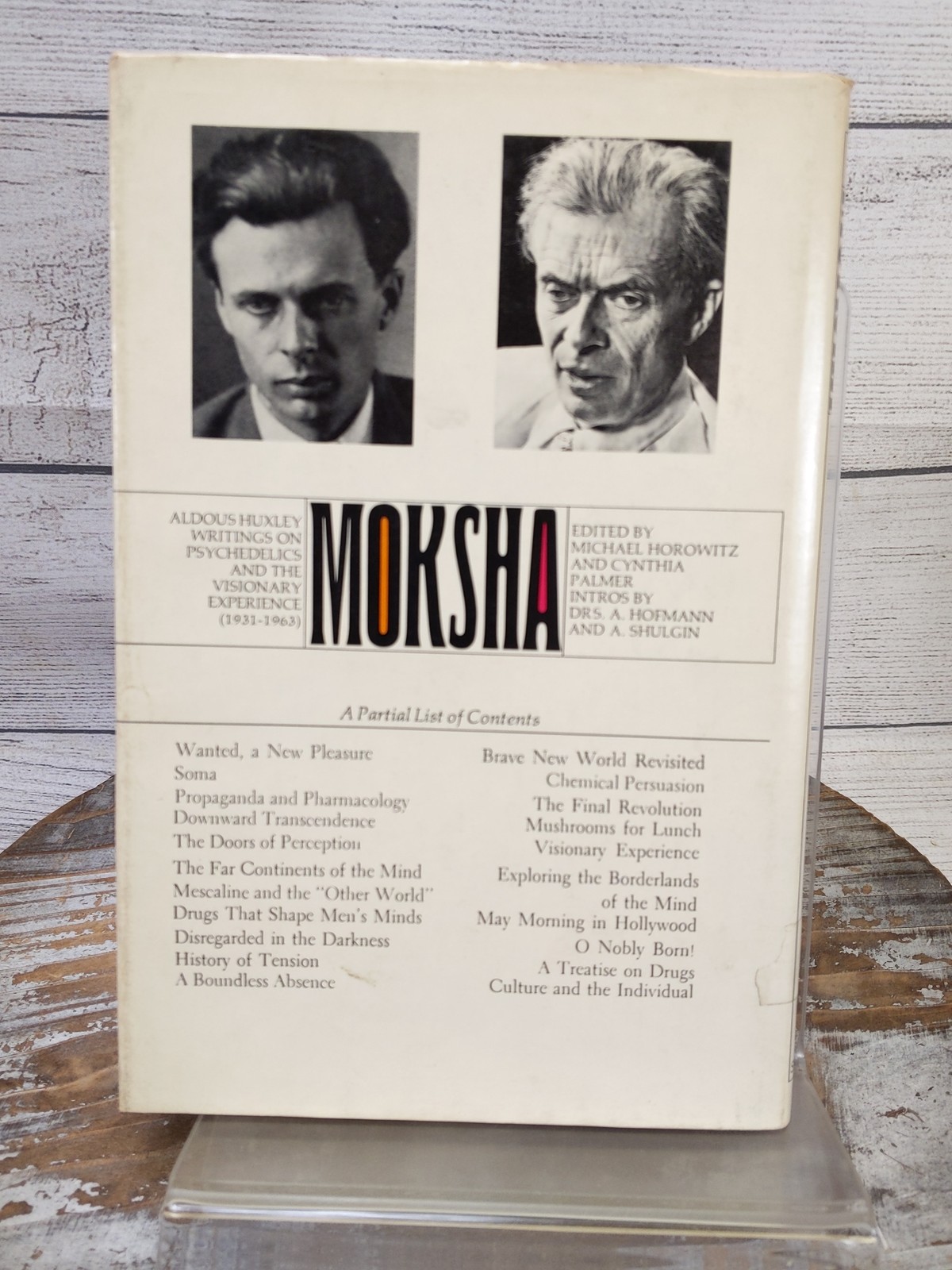 MOKSHA by Aldous Huxley – 1st/1st HCDJ 1977 – LSD Drugs psychedelics