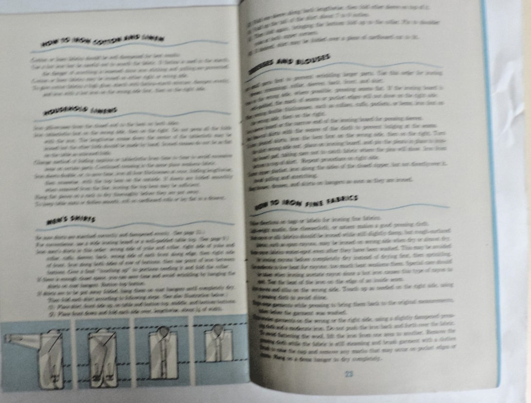 1940s – 90s Textiles/Sewing/Iron/Laundry/Wool/Synthetics Booklet Lot