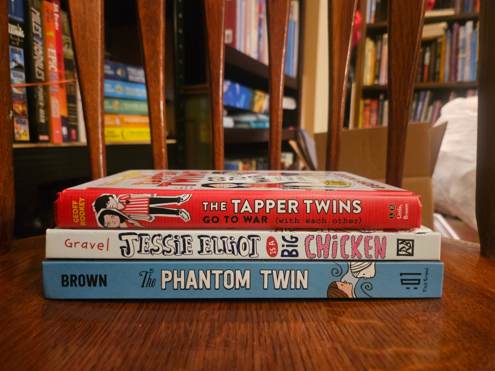 Mixed Lot of 3 Youth Hardcover Books -NEW Tapper Twins,Phantom Twin Big Chicken