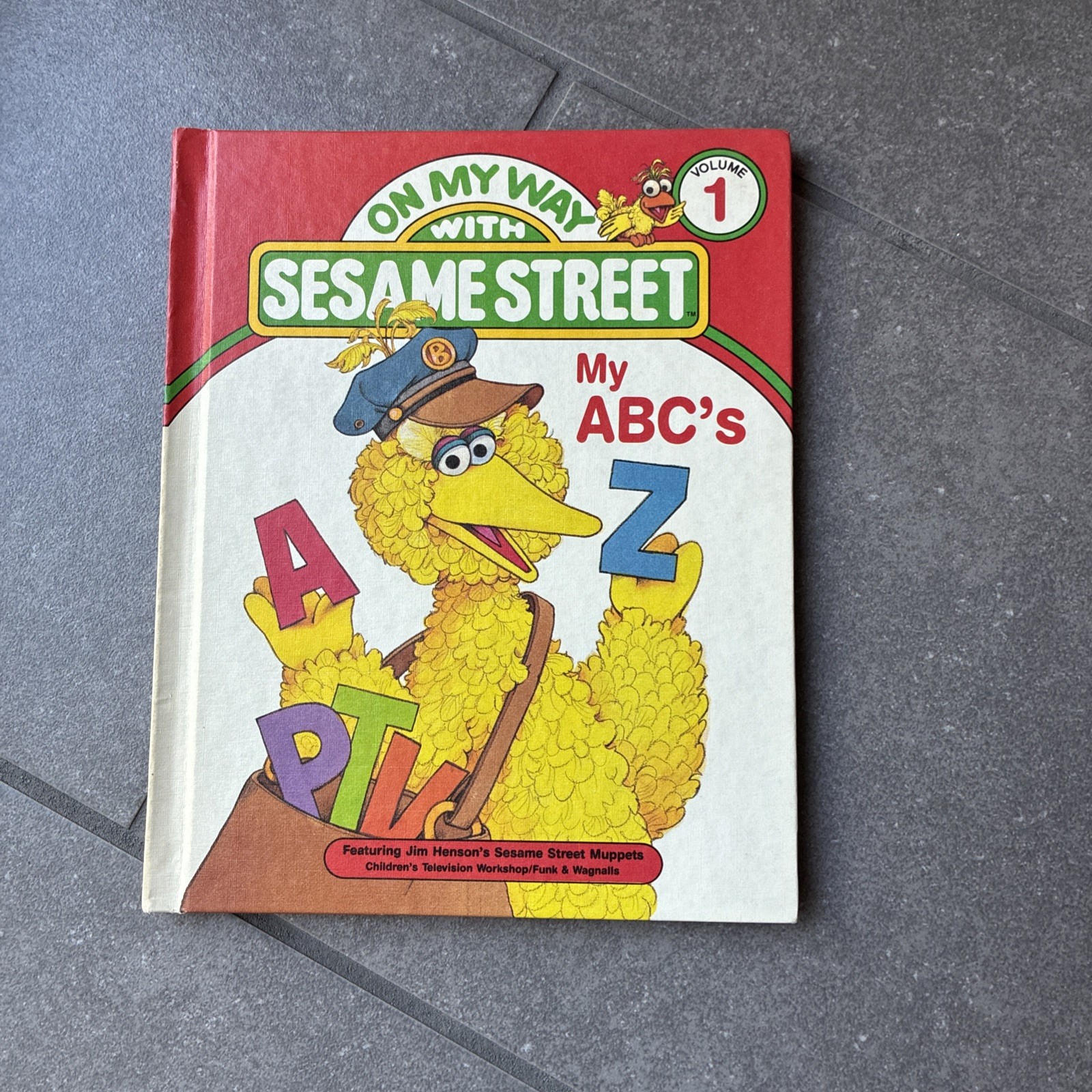 On My Way With Sesame Street, Vol. 1, 2, 6 And 10; Vintage Hardcover 1989