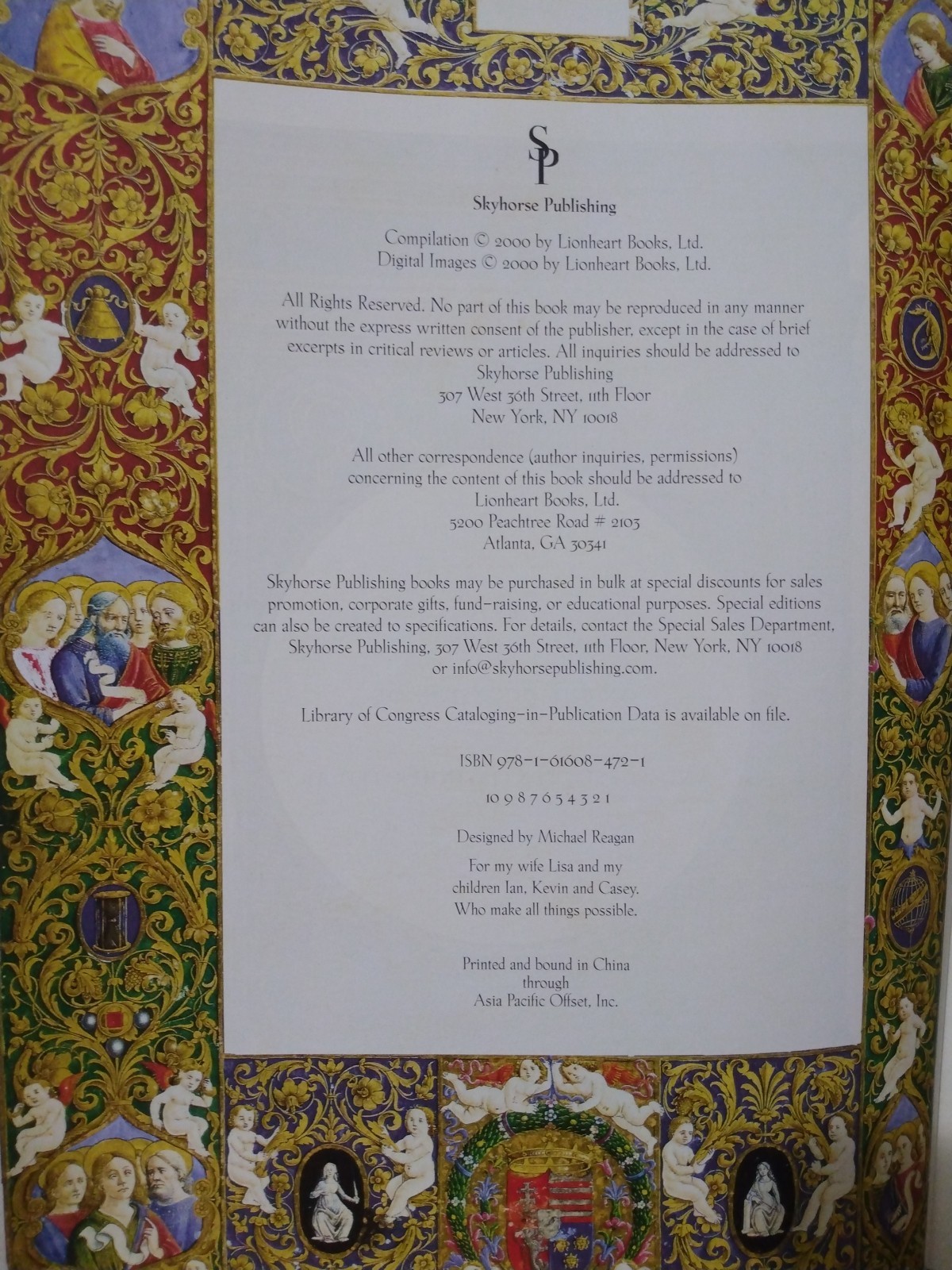 The Holy Bible, Illuminated Family Edition Skyhorse Publishing 2000 KJV
