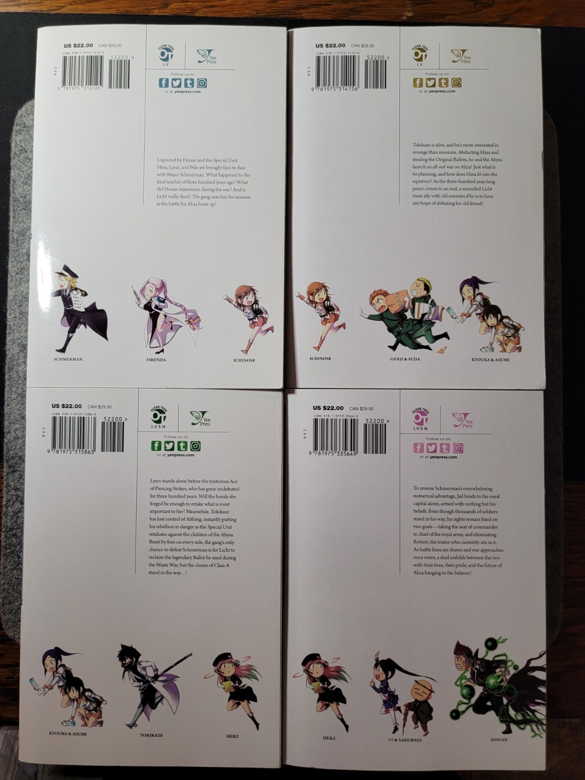 Plunderer Manga Vol. 1–11 English Set Complete Yen Press