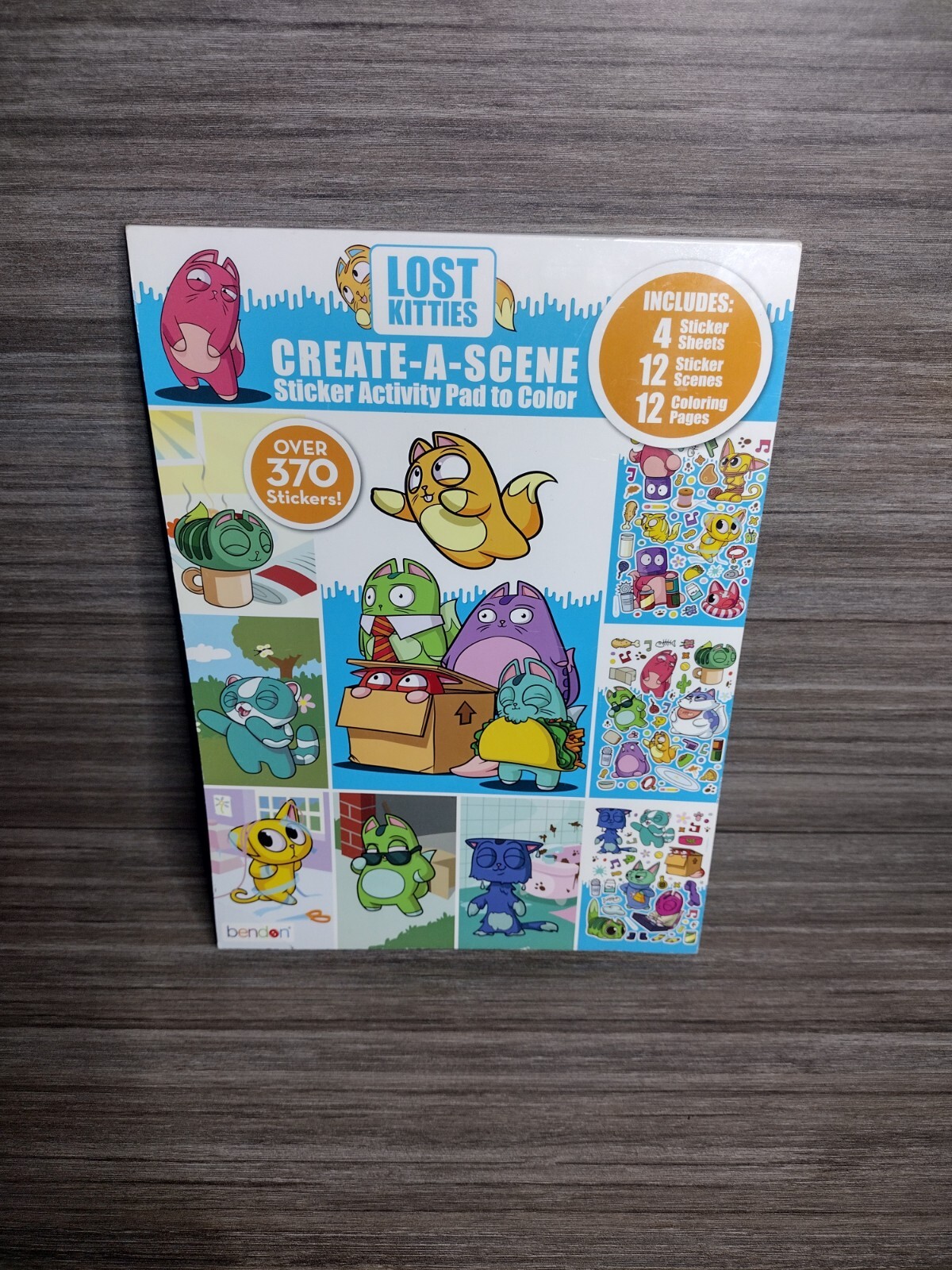 Lost Kitties Create-A-Scene Sticker & Activity Pad-NEW!
