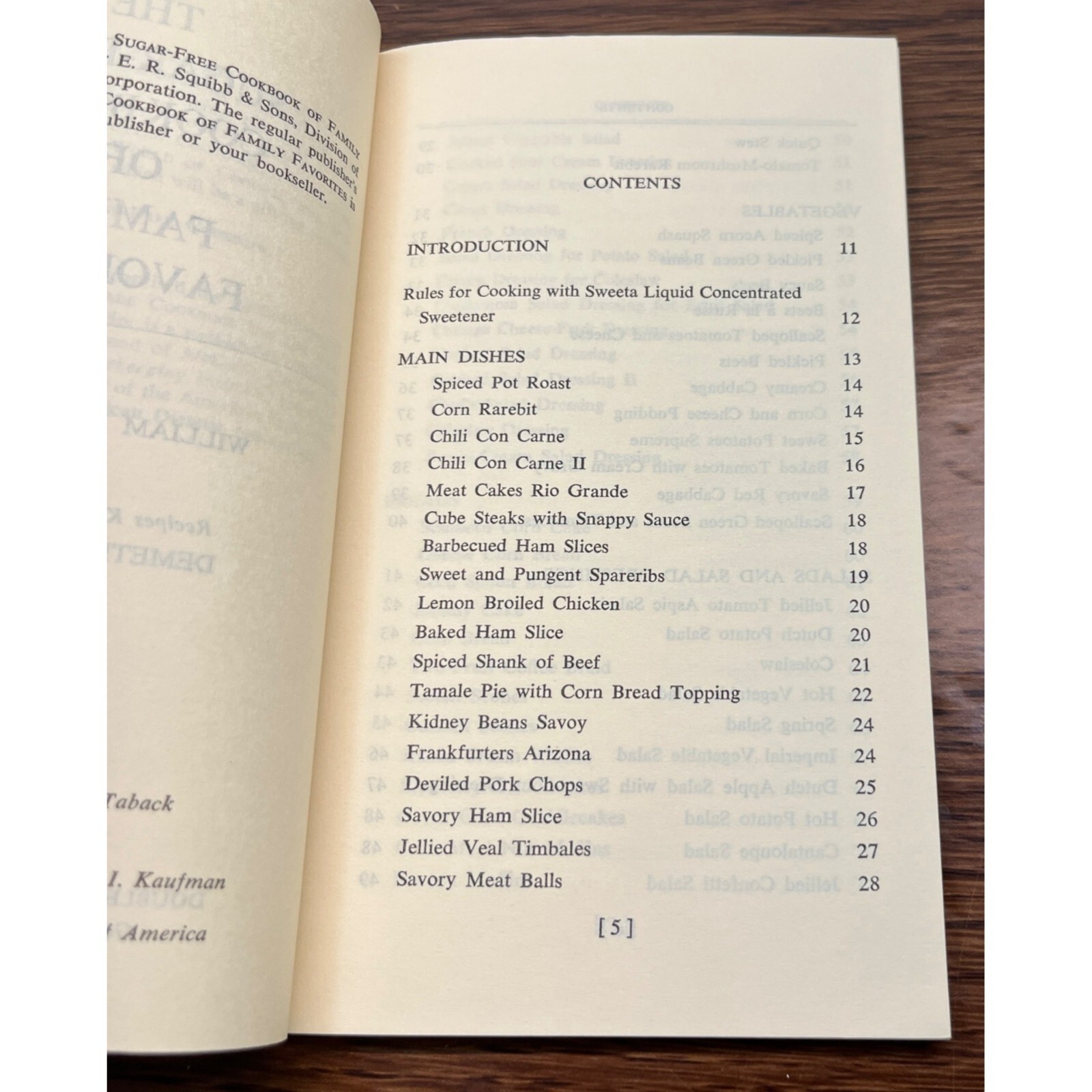 Sugar-Free Cookbook Family Favorites William Kaufman Illustrated 1965 Recipes