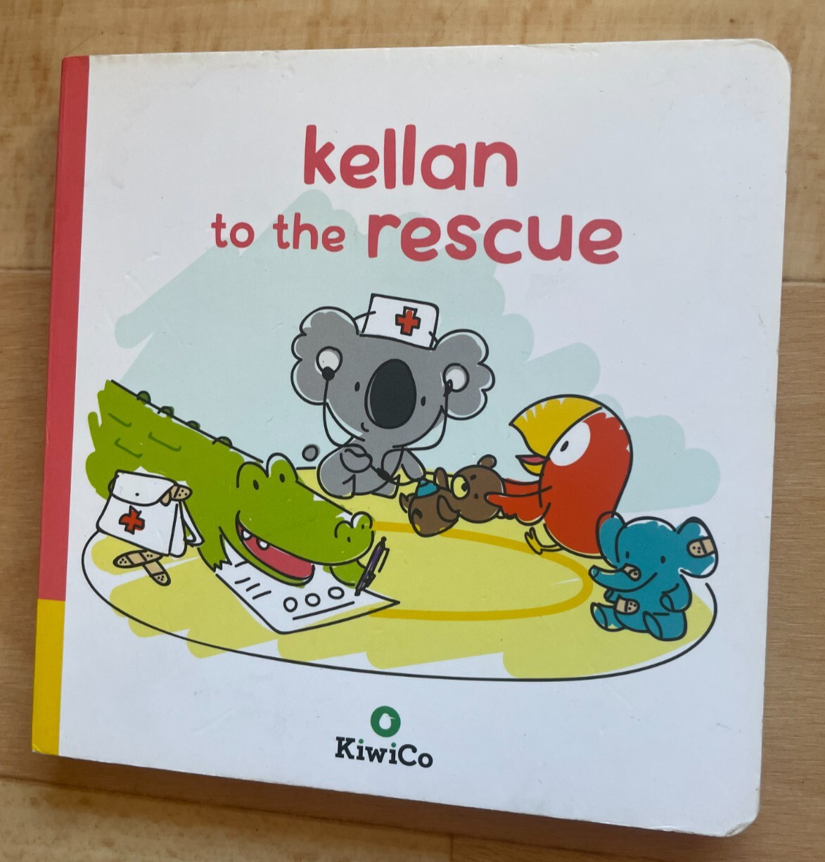 KELLAN TO THE RESCUE. BOARDED. KIWI CO. 2021 – 14 BY 14CM