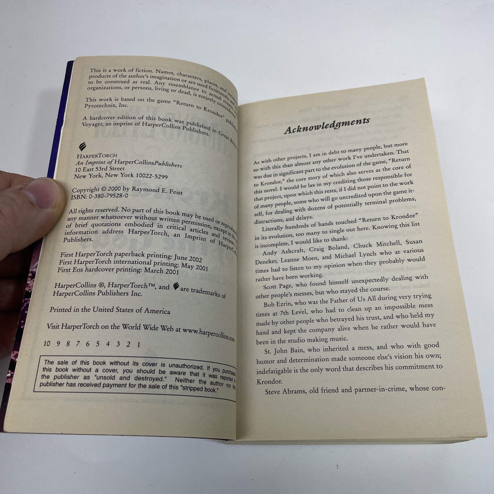 Fantasy: Riftwar Legacy Ser.: Krondor: Tear of the Gods by Raymond E. Feist