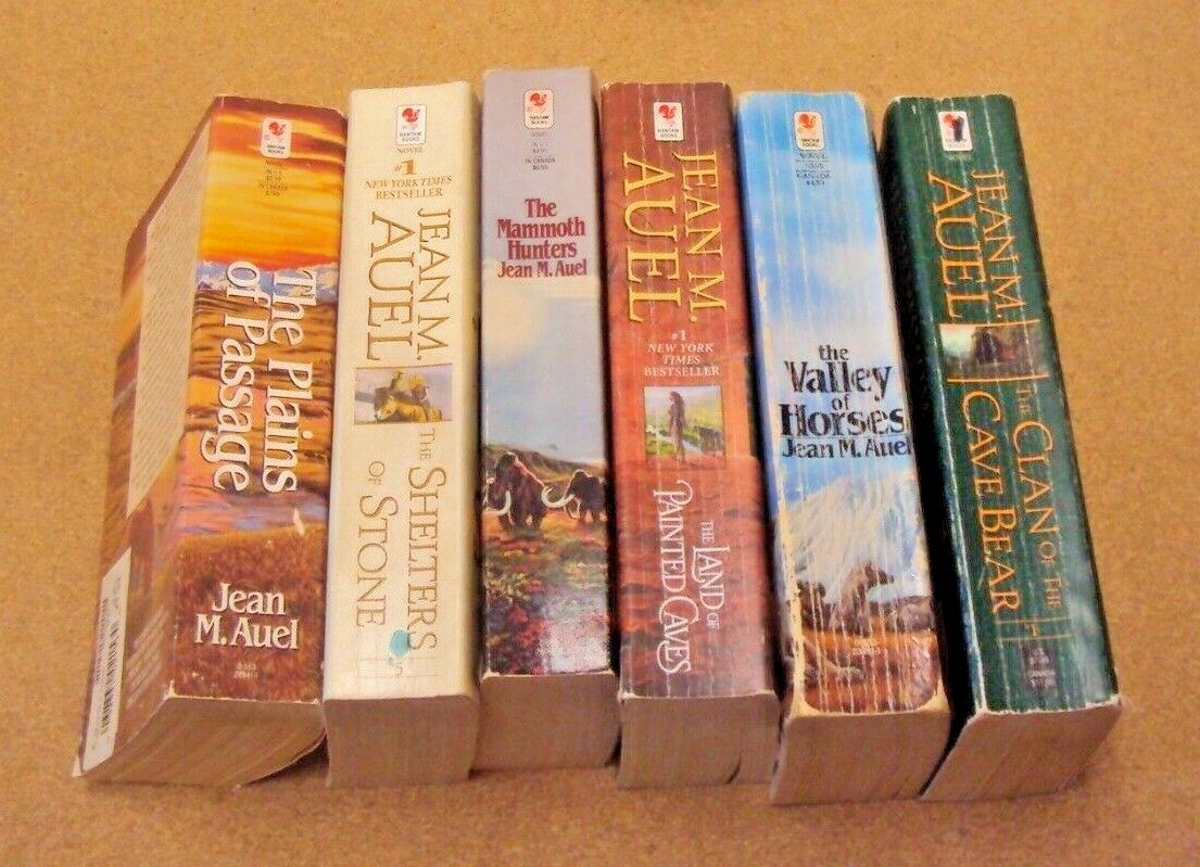 Lot 6 Jean M Auel Book 1-6 Paperback Book Complete Set Earth’s Children Series