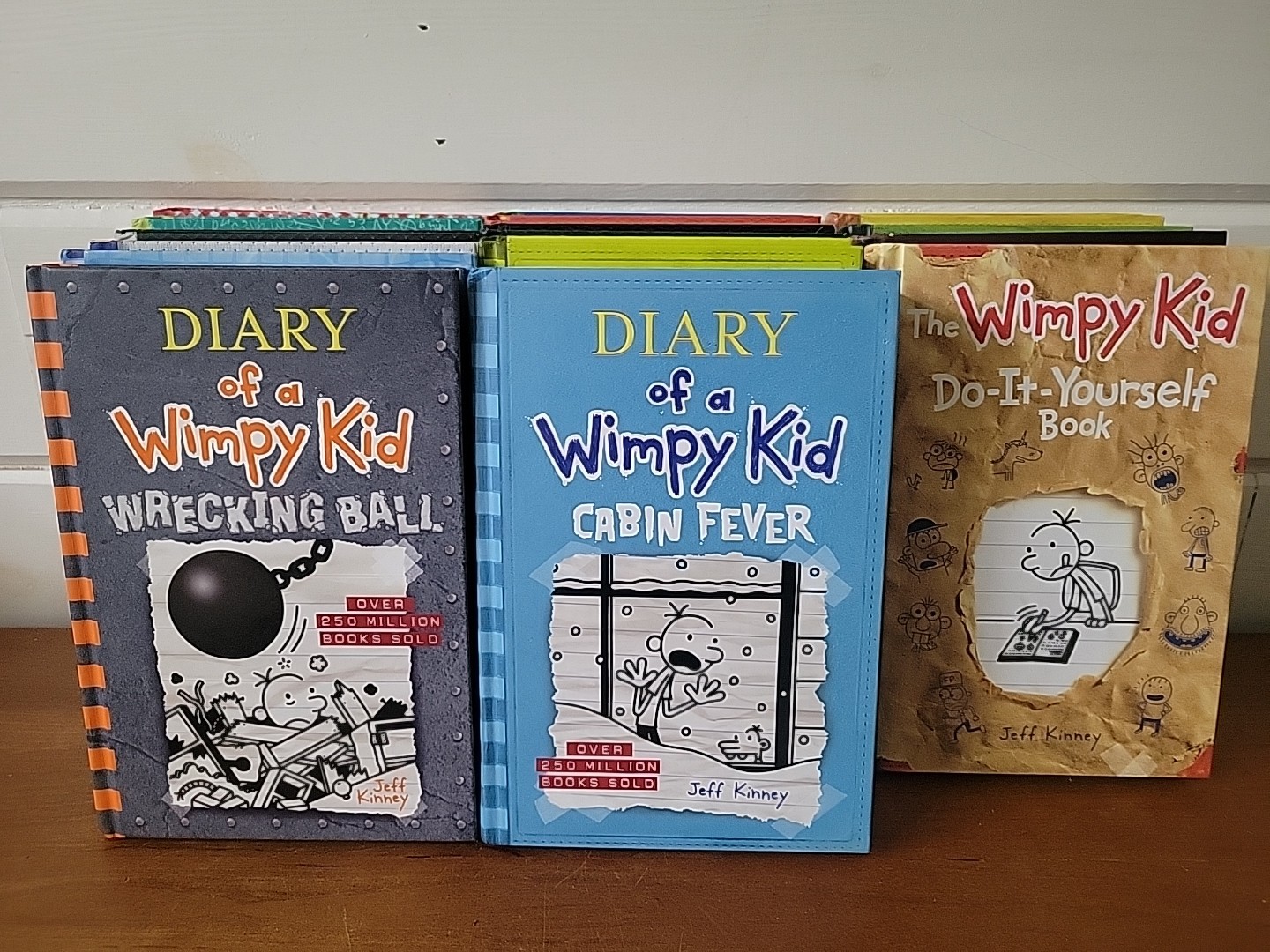 19 Books Total DIARY OF A WIMPY KID Hardcovers Jeff Kinney Lot Read Description