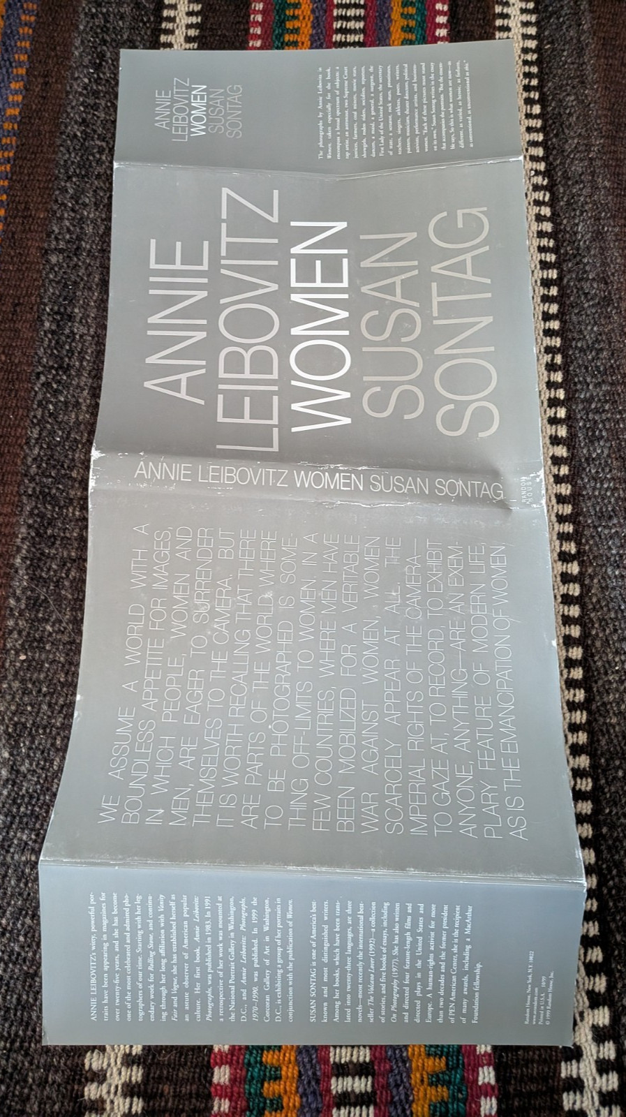 Annie Leibovitz/Susan Sontag BOOK Women 1999 1st Ed HC Photography Art FREE ShiP