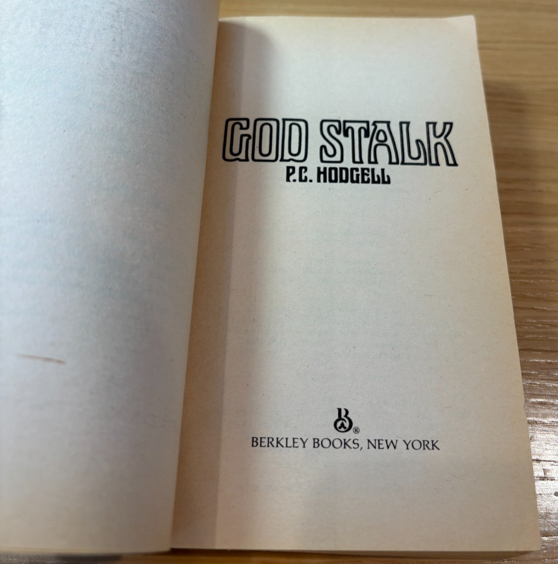 GOD STALK by P. C. Hodgell * paperback * 1983 Berkley ed.