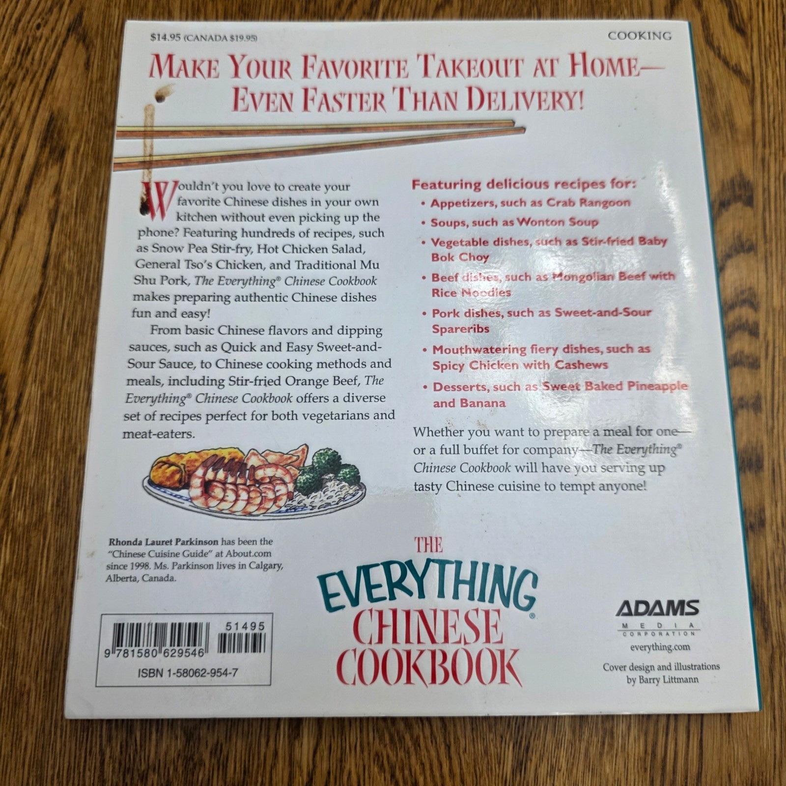The Everything Chinese Cookbook 300 Recipes Rhonda Lauret Parkinson Paperback