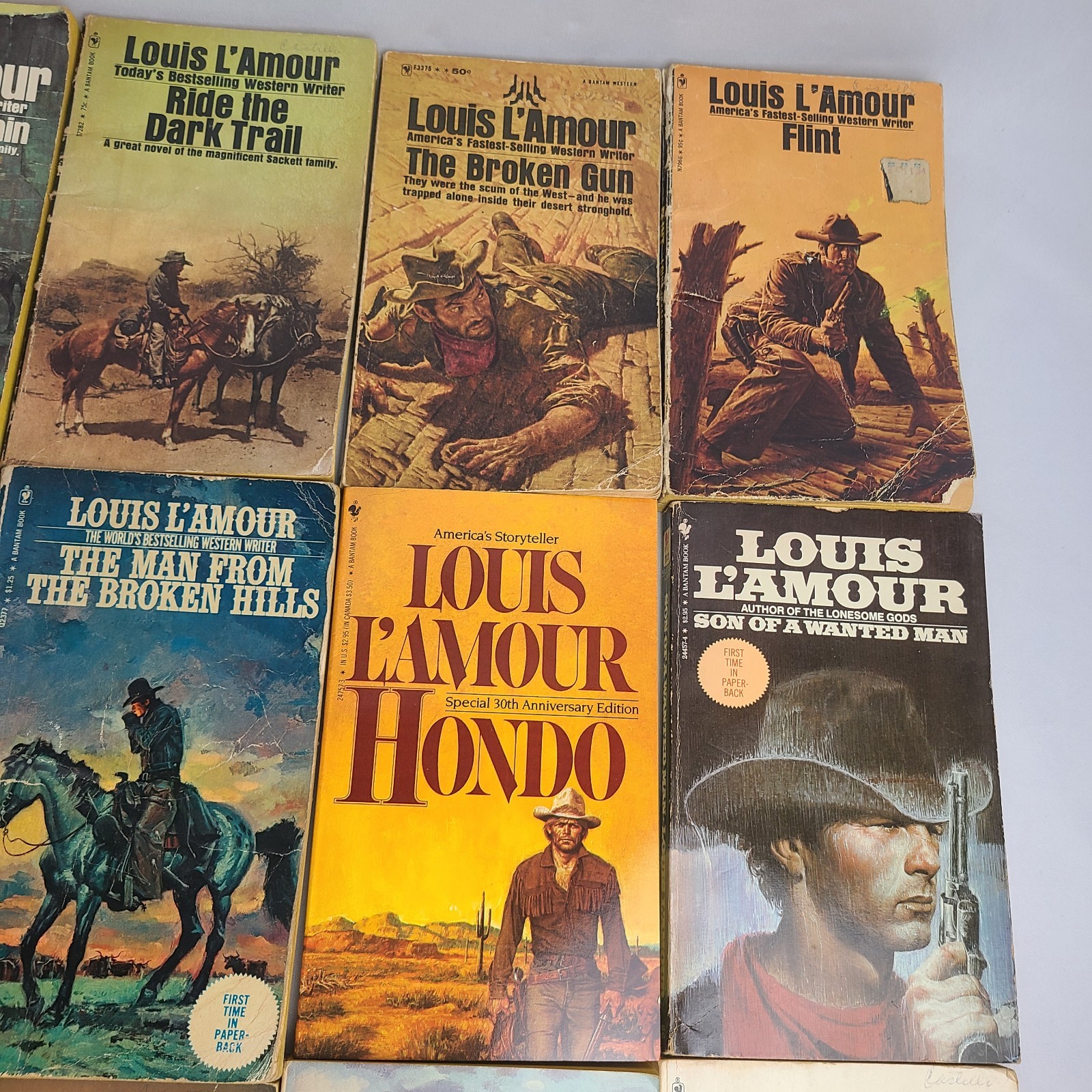 18 Piece Lot Of Louis L’amour Western Trade Paperback Books Titles As Shown