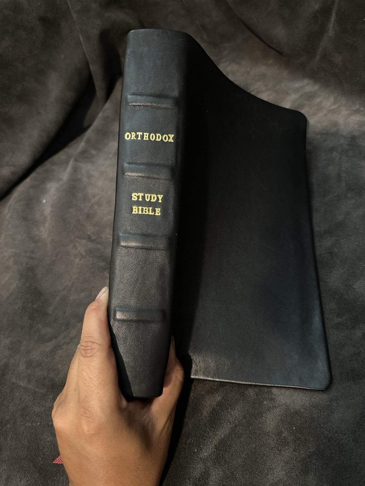 Edge Lined orthodox study bible leather With Apocrypha/ Deuterocanonical