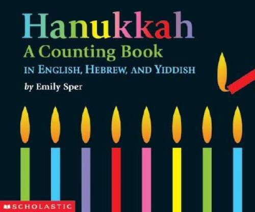 Hanukkah: A Counting Book In English – Hebrew – Yiddish – Paperback – VERY GOOD