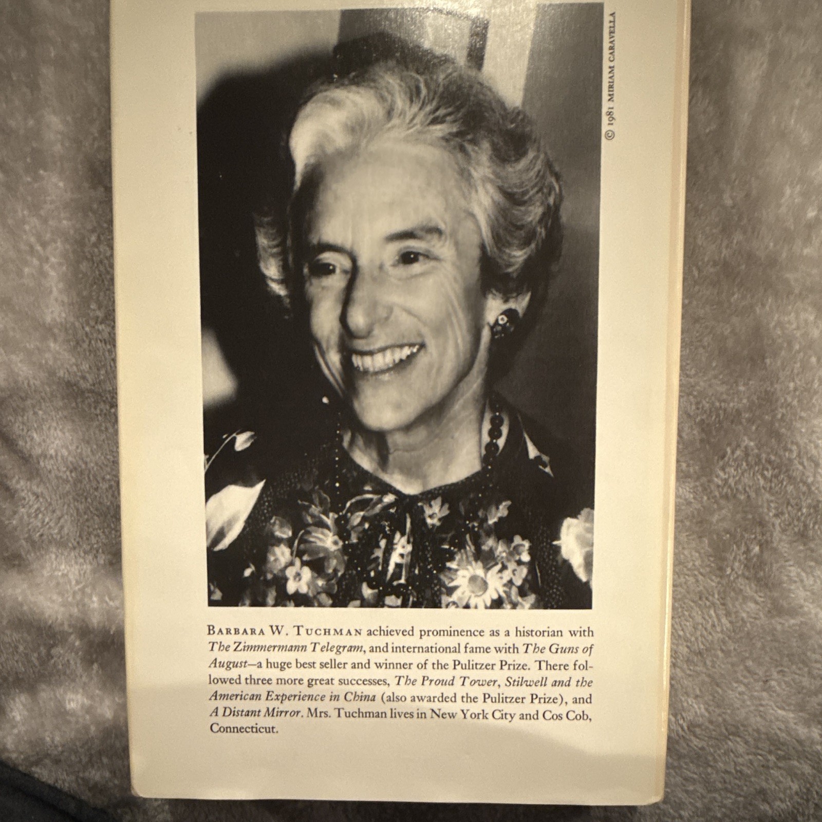 Barbara W. Tuchman Selected Essays: Practicing History HC, Knopf, 1981 DJ