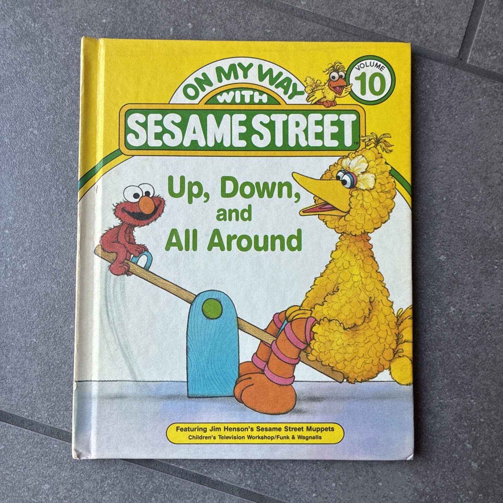 On My Way With Sesame Street, Vol. 1, 2, 6 And 10; Vintage Hardcover 1989