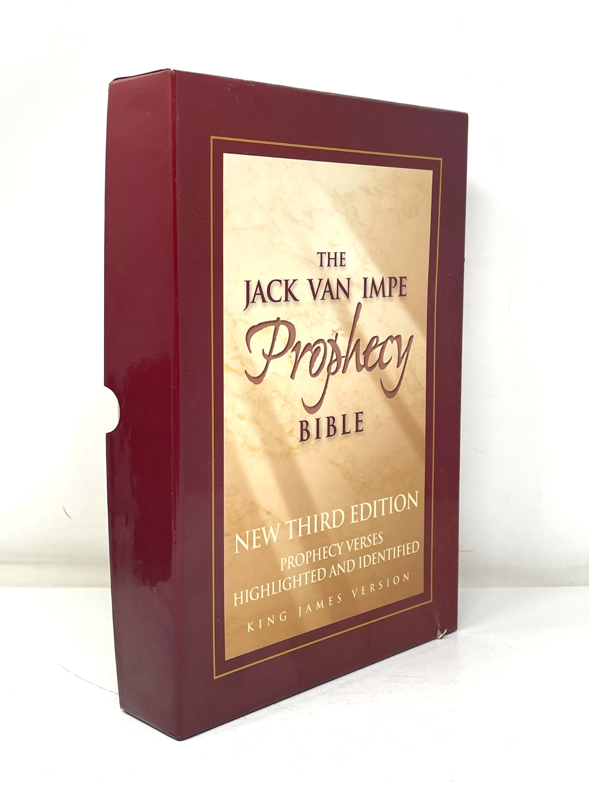 KJV Jack Van Impe Prophecy Bible Burgundy Leather Red Letter Limited Special Ed.