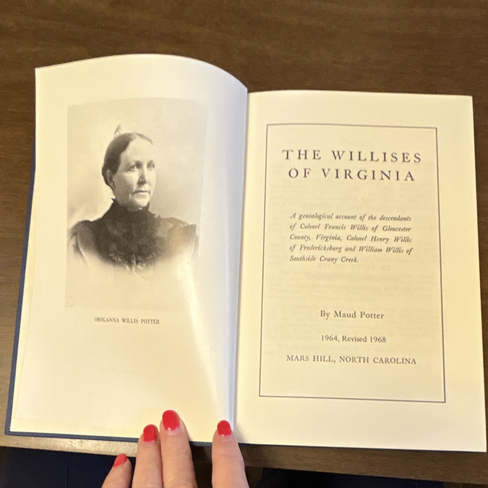 The Willises of Virginia HC 1964 Revised Maud Potter Von Press