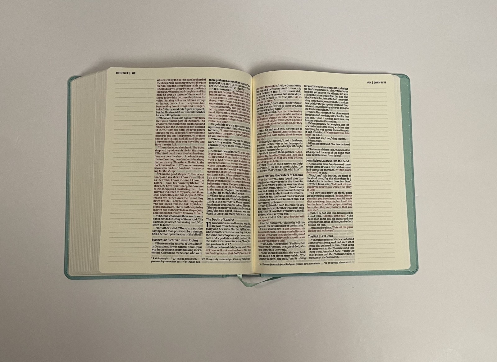NIV Journal the Word Bible, Double-Column, Cloth Over Board, Teal, Red Letter