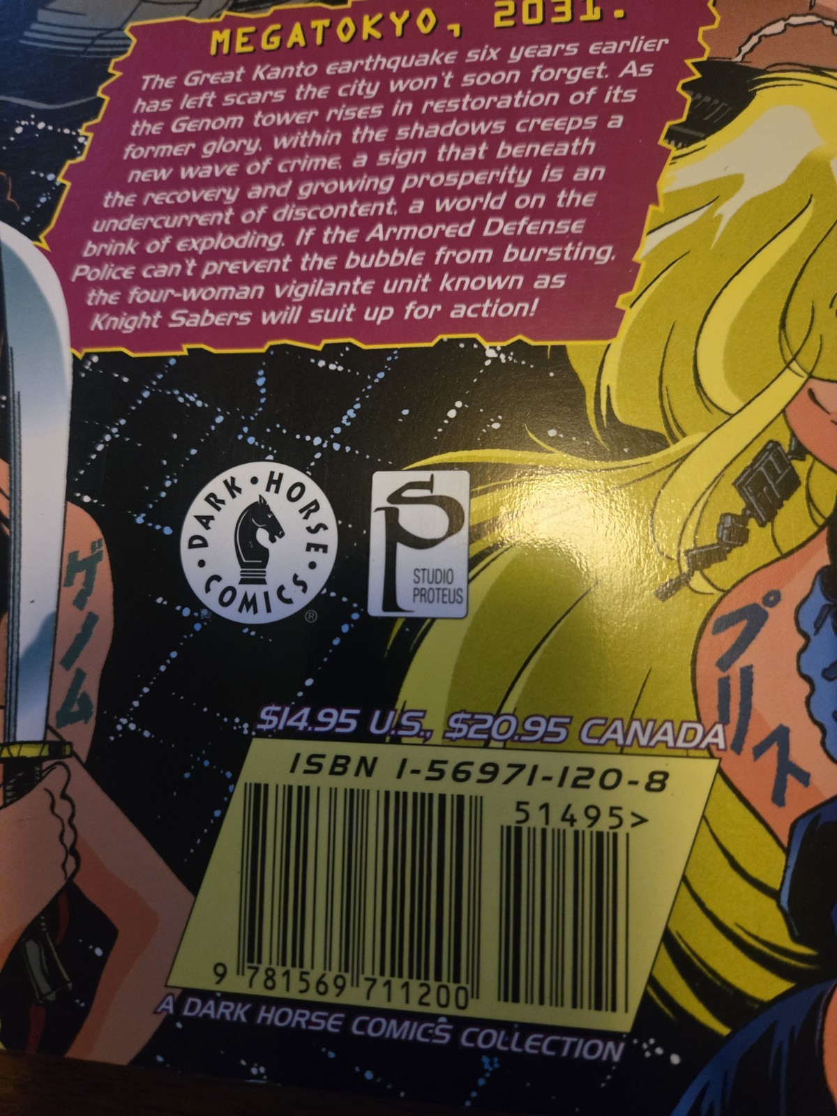 BUBBLEGUM CRISIS: GRAND MAL (Dark Horse 1995 US Collection TPB TP ~ Adam Warren)