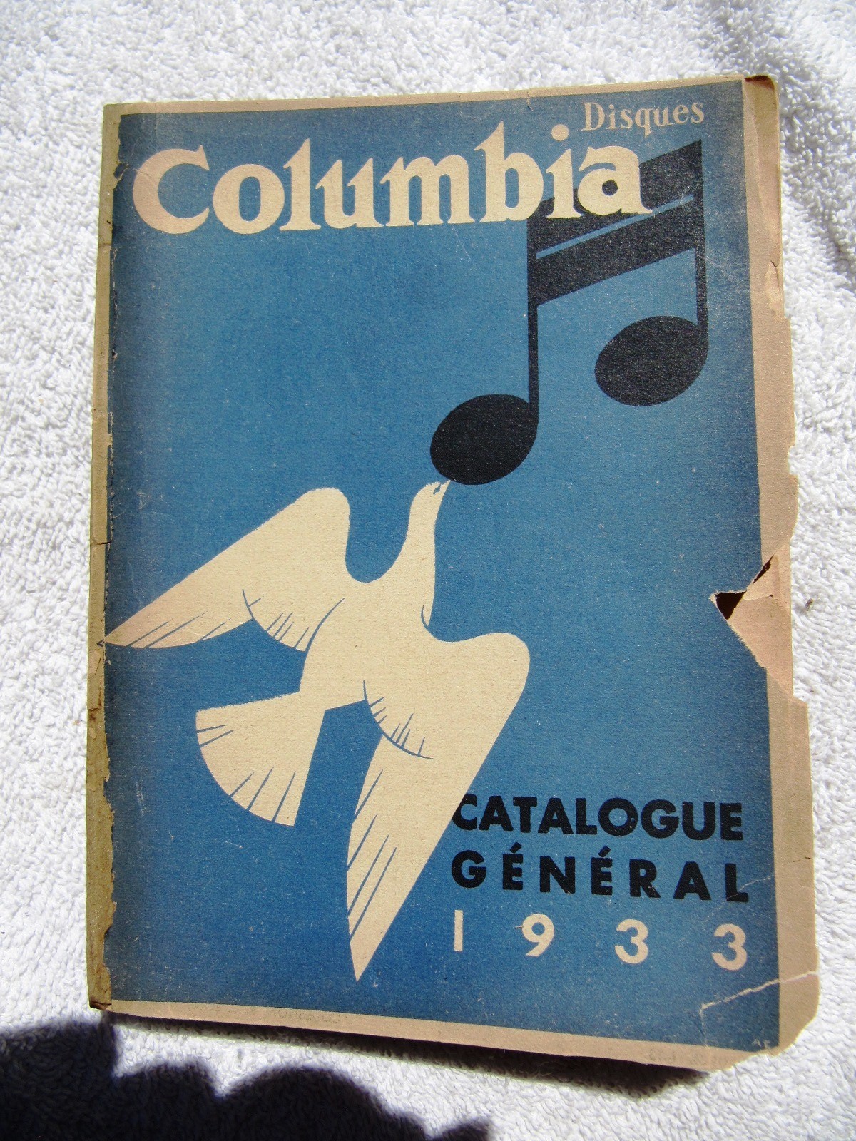 1933 FRENCH COLUMBIA CATALOGUE GENERAL Complete Record Catalog Jazz Chanson 78