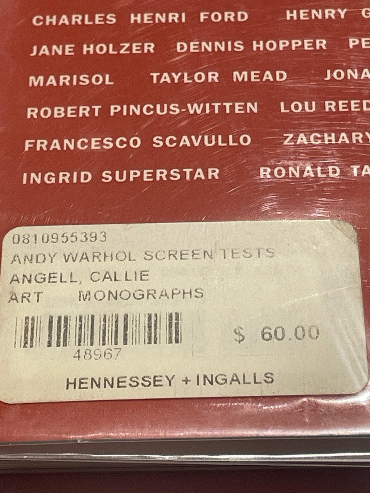 Andy Warhol Screen Tests by Callie Angell (2006, Hardcover)