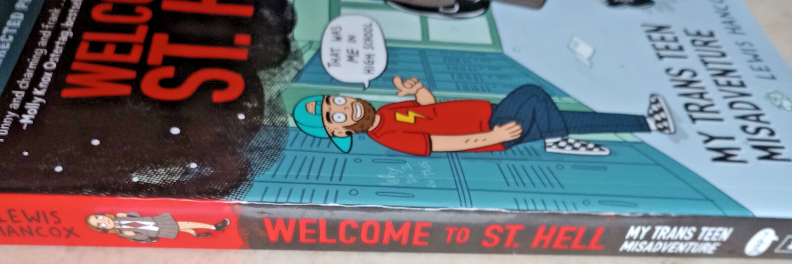 2022 GRAPHIX WELCOME TO ST.HELL LEWIS HANCOX PAPERBACK UNCORRECTED PROOF BOOK