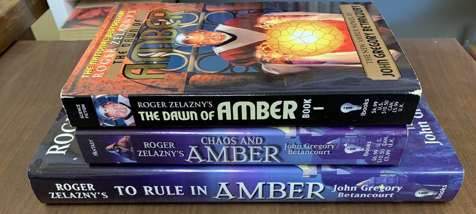 Mixed lot of 3 Amber Books PBs 2003 & 2004 & HC 2004 1st/1st John Betancourt