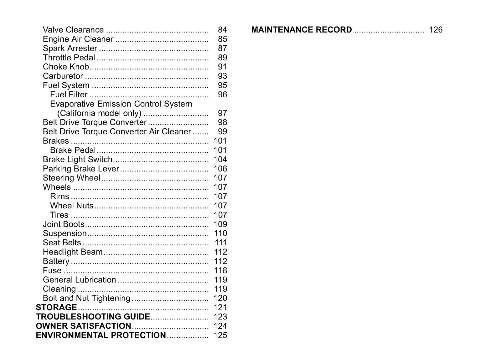 KAWASAKI Mule 610 4×4 600 Owners Manual DOUBLE BIND – PROTECTIVE COVERS