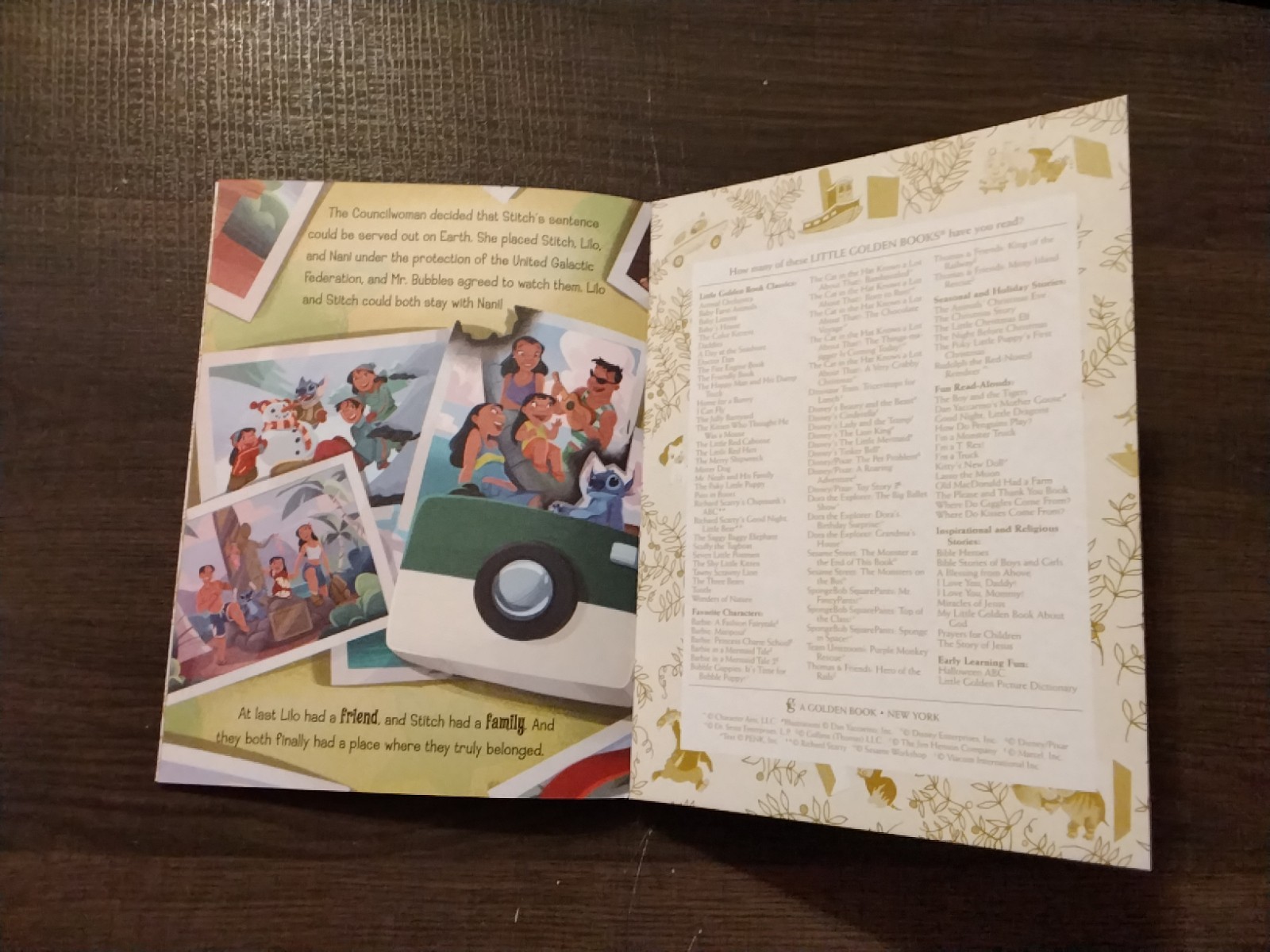A Little Golden Book – Disney’s – Lilo & Stitch
