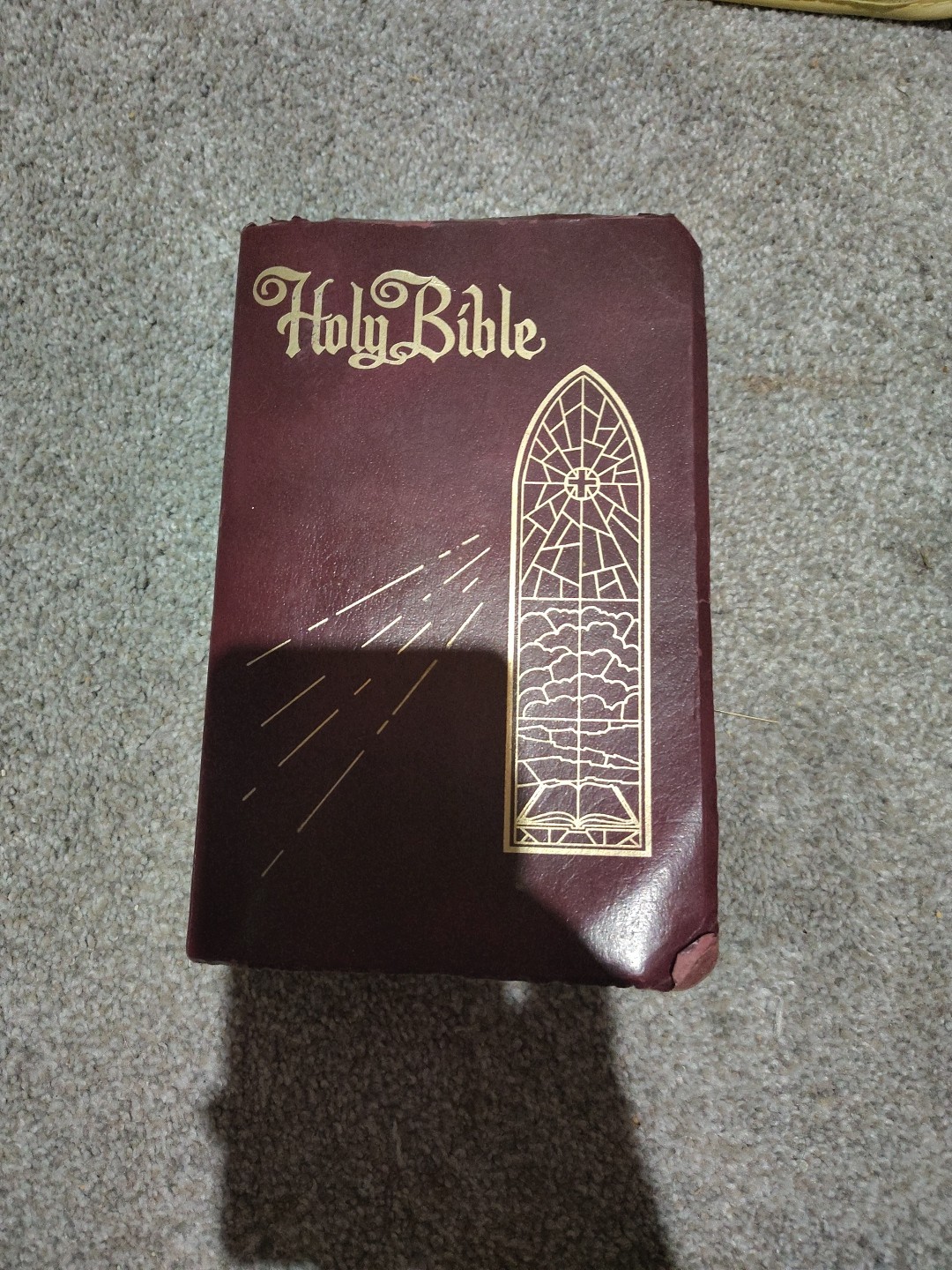 King James Version Giant Print Imitation Leather Burgundy