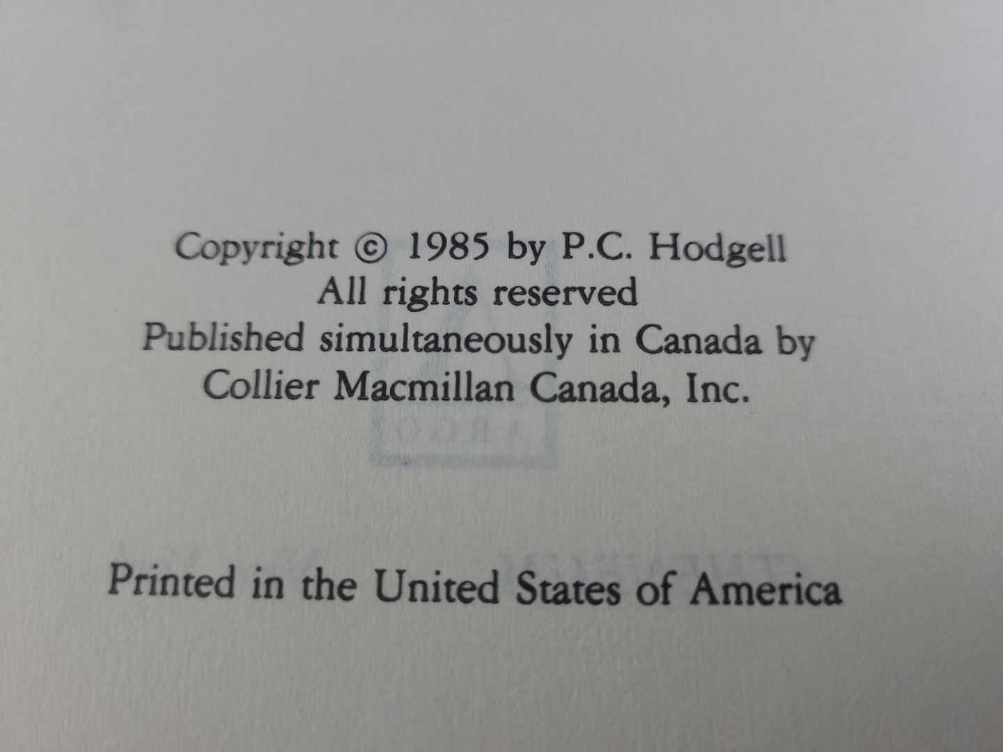 *SIGNED* Dark of the Moon P.C. Hodgell Atheneum HCDJ BCE 1985 Sci-fi