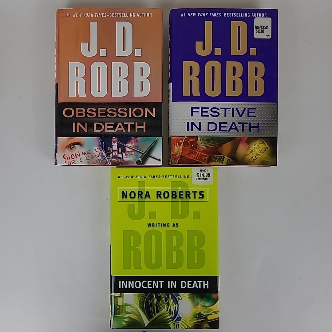 Lot of 14 In Death Hardcovers by J.D. Robb Nora Roberts Police Science Fiction