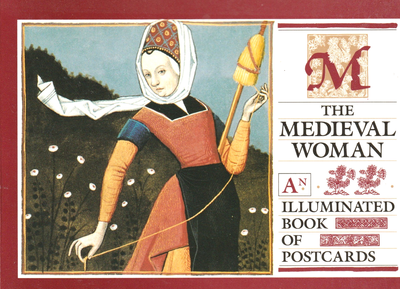 The Medieval Woman, An Illuminated Book of 30 Postcards, by Sally Fox, Art Book