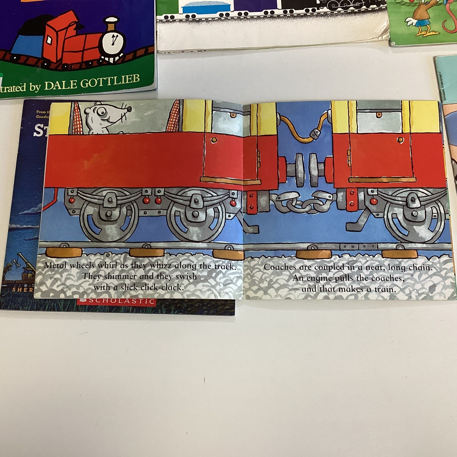 Train Trains Engine Track Caboose Preschool Kindergarten 12 Children’s Book Lot