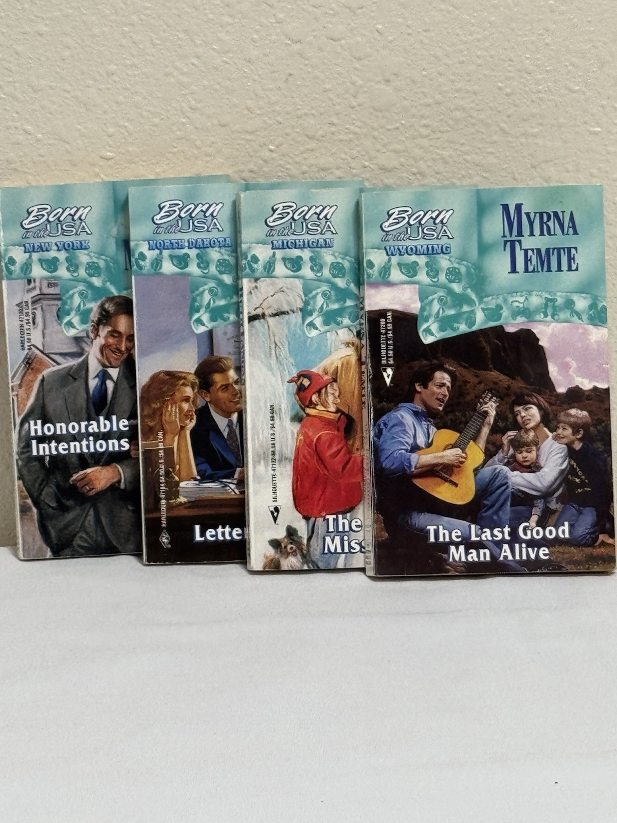 Silhouette Romance Born In The USA Series Lot 4 Paperback Books