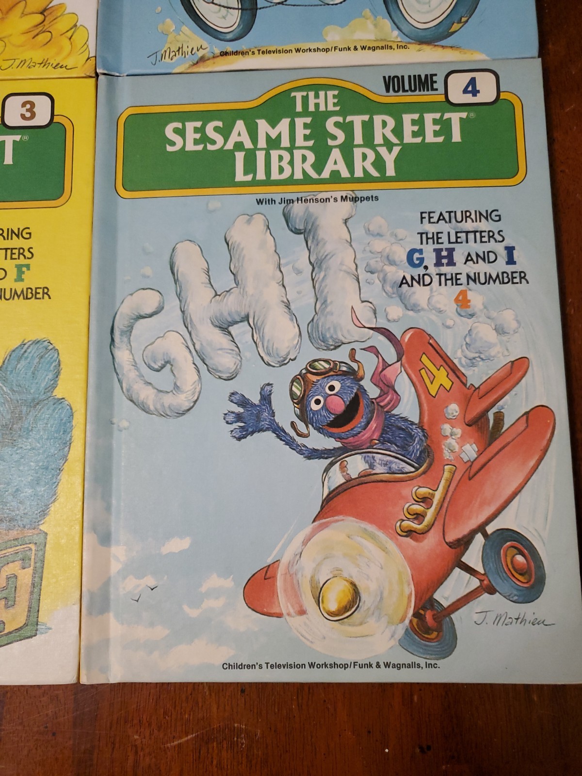 Set Of 4 Vintage 1978 Seasame Street Books