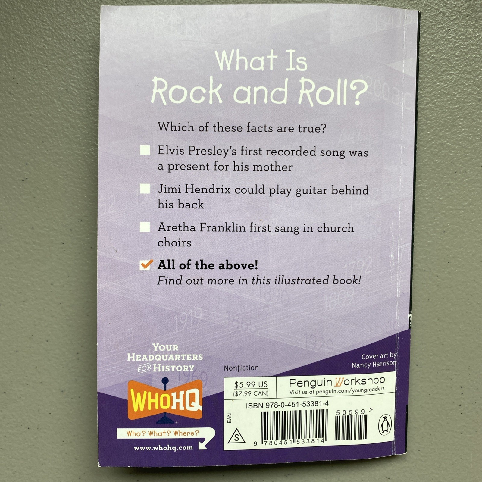 What Is Rock and Roll? (What Was?) – paperback O’Connor, Jim|Who HQ|Copeland…