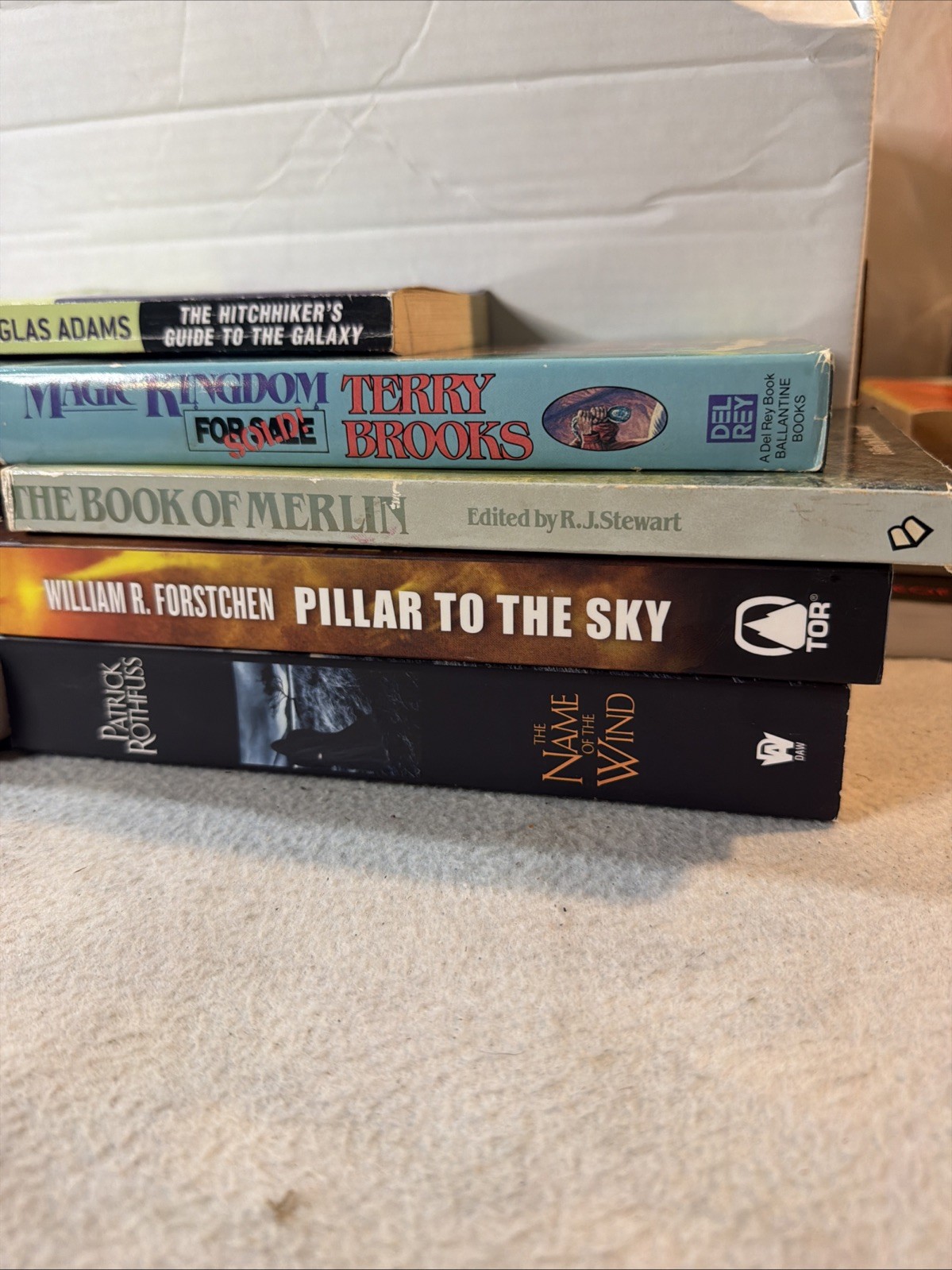 Sci Fi lot Patrick Rothfuss Arthur C. Clarke Philip Pullman Terry Brooks