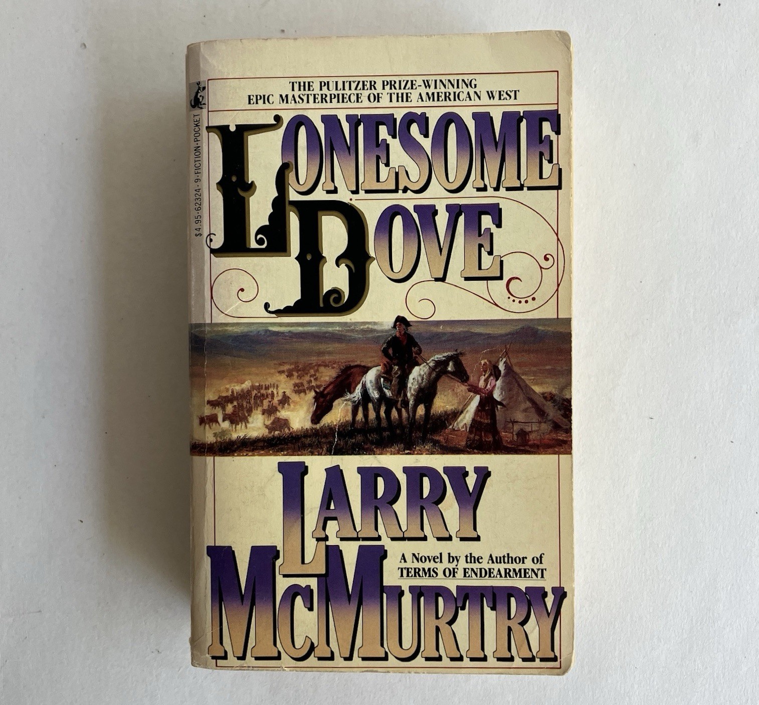 Lonesome Dove, Larry McMurtry (1986) 1st Printing Vintage Mass Market Paperback