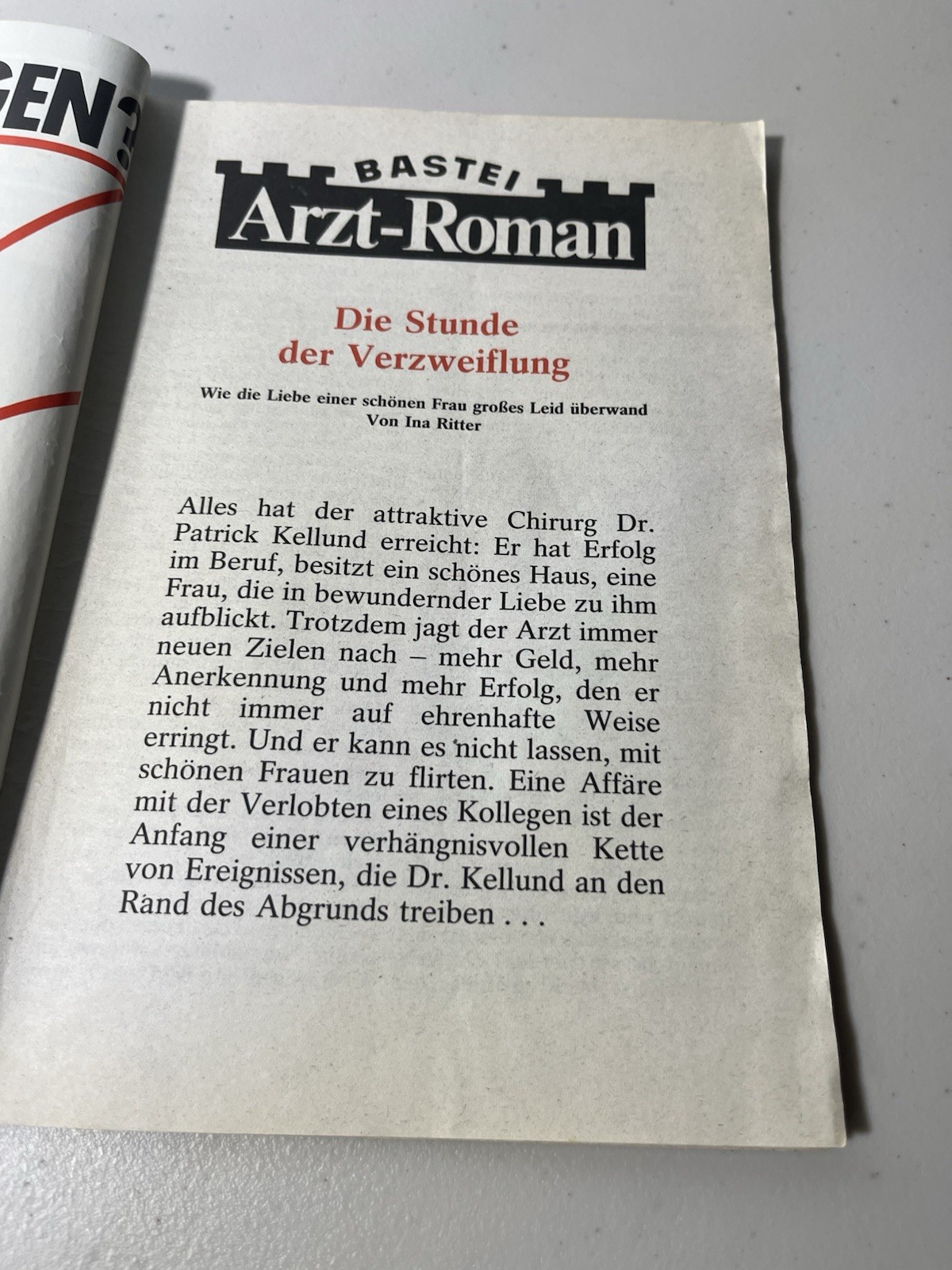 Arzt-Roman Vintage German Romance Lot Of 3. Mixed Lot, Read, Kelter & Bastei