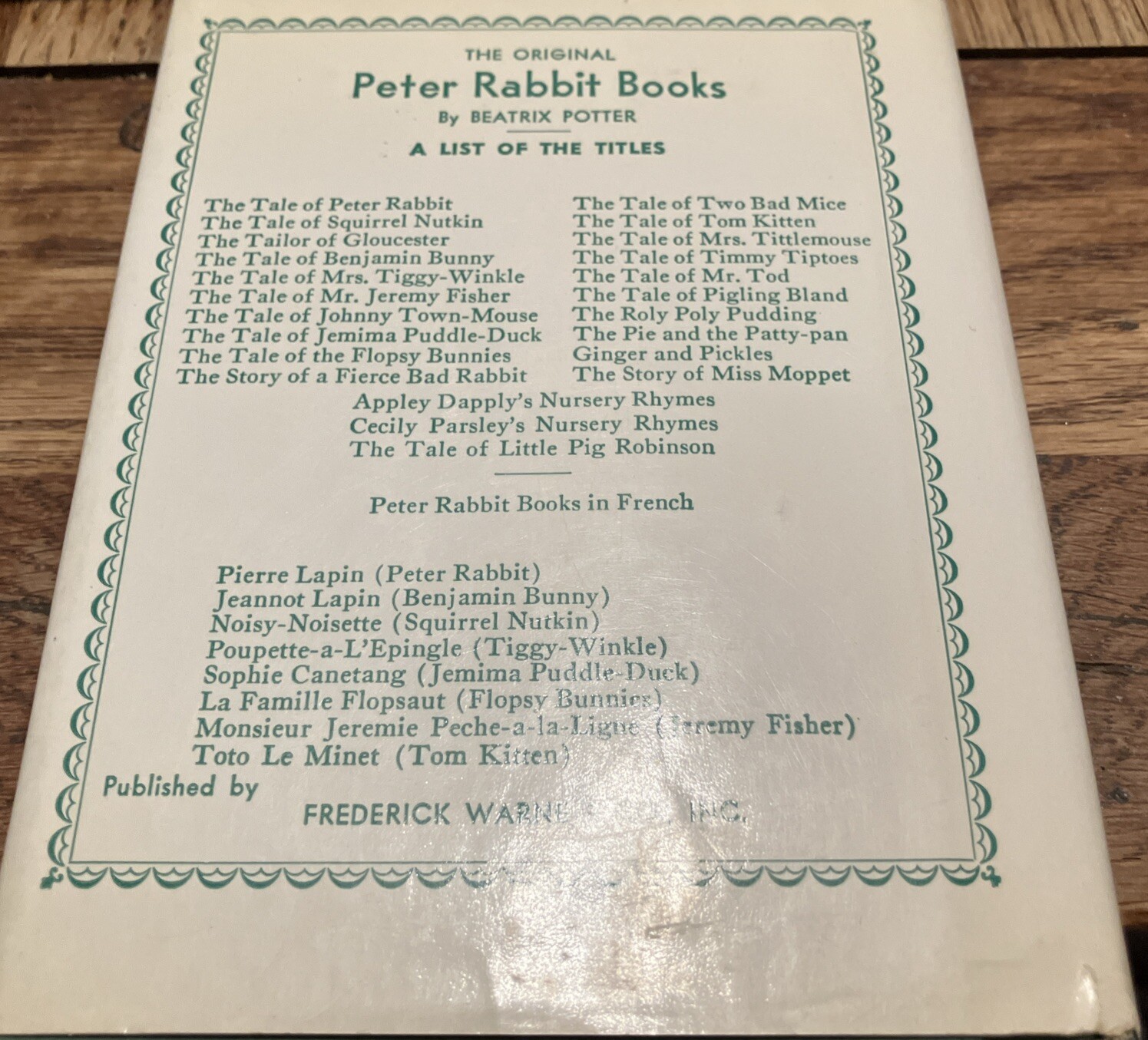 VTG Peter Rabbit Library Beatrix Potter Frederick Warne & Co Books HC Lot of 13