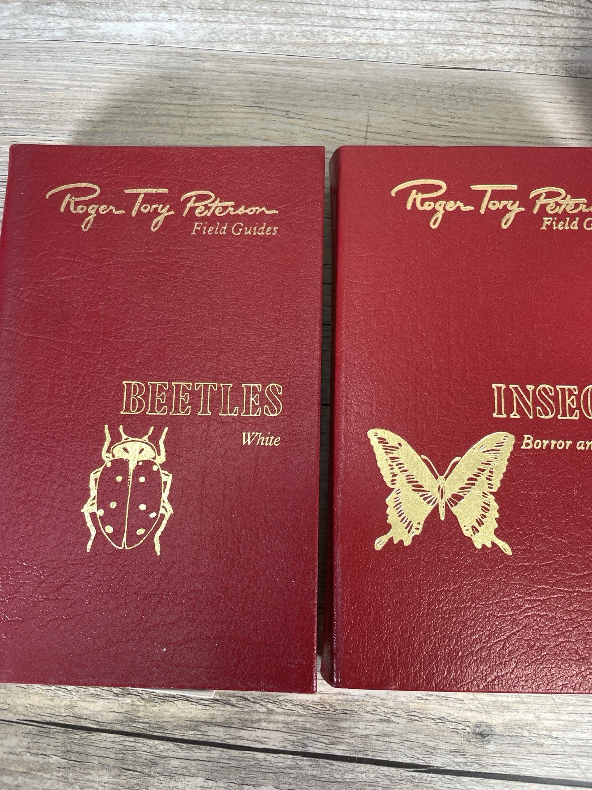 Easton Press Roger Tory Peterson Field Guides Leather Insects Moths Butterflies