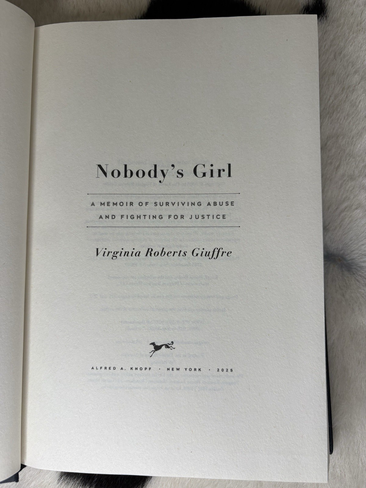 Nobody’s Girl (Missing Dust Cover) Hardcover